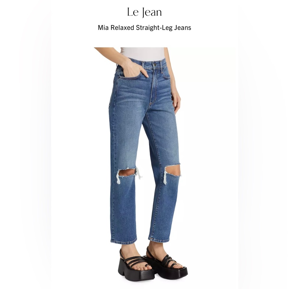 Le Jean Mia Straight Leg Jeans